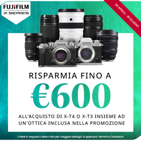 FUJIFILM Instant Rebate X-T4 e X-T3 Per una ripartenza con slancio anche in campo fotografico