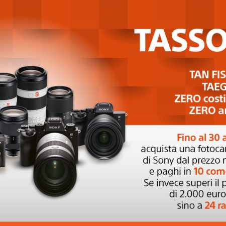 Sony Tasso 0% (reale) – La promozione di primavera. Fino al 31 Agosto 2020